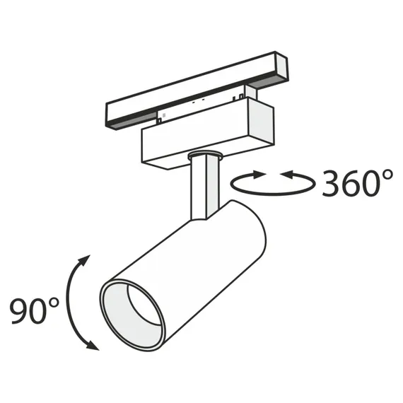 Трековый светильник Focus LED TR019-2-15W4K-B Maytoni