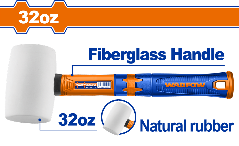 Киянка резиновая белая WADFOW WHM7309 900 г