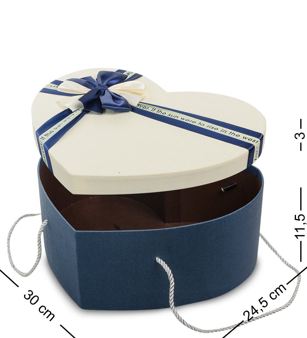 Packing Symphony WF-98/2-B Коробка «Сердце» цв.син./беж.
