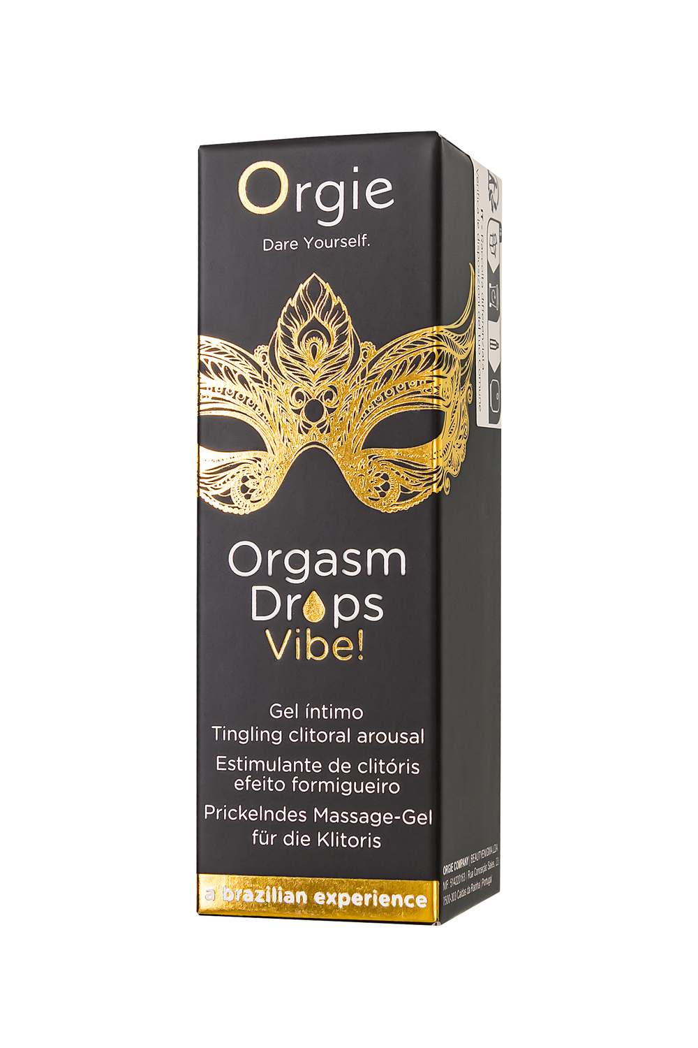 Orgie Возбуждающий съедобный гель для клитора Orgasm Drops Vibe!, 15 мл