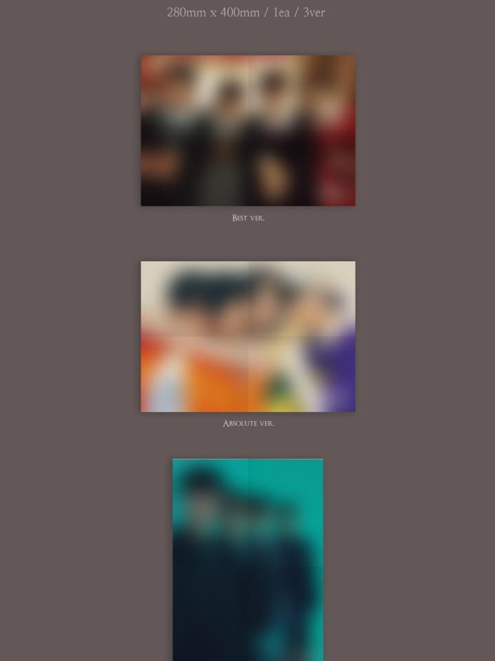 Альбом BANG YONGGUK & JUNG DAEHYUN & YOO YOUNGJAE & MOON JONGUP - CURTAIN CALL 1st EP Album 3 Version SET