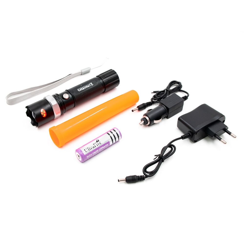 Фонарь ручной "СИБИРСКИЙ СЛЕДОПЫТ-Эксперт", 1L, zoom, аккум.1x2200mAh, 3хААА/100/