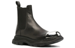 Alexander McQueen Tread Slick Boot "Black Silver"