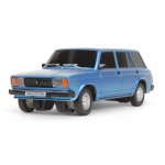 Модель пласт. на РУ "Lada Ваз-2104" 18см. свет, синий, в коробка 2104-18L-BU (Технопарк)