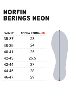 Сапоги зимние Norfin BERINGS NEON с манж. -45С EVA р.38-39