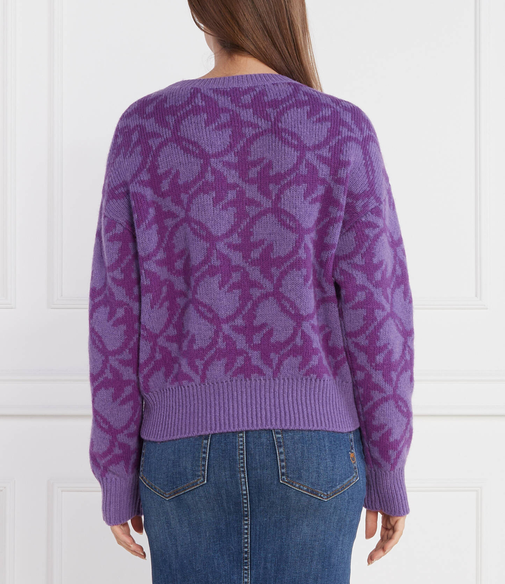Хлопковый свитер Pinko - фиолетовый(101574 A11F)