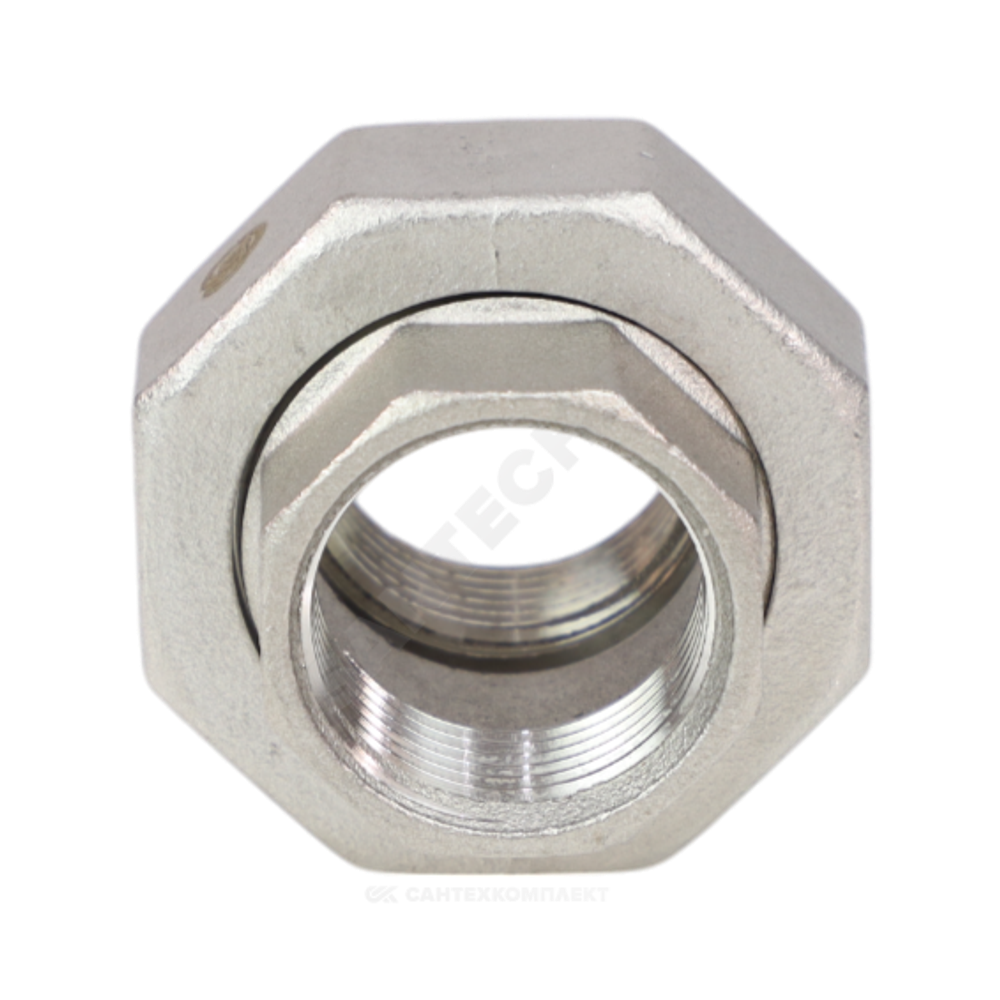Соединитель американка сталь нерж Ду 15 (1/2") ВР Benarmo