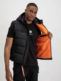 Жилет утепленный мужской ALPHA INDUSTRIES Hooded Puffer Vest FD