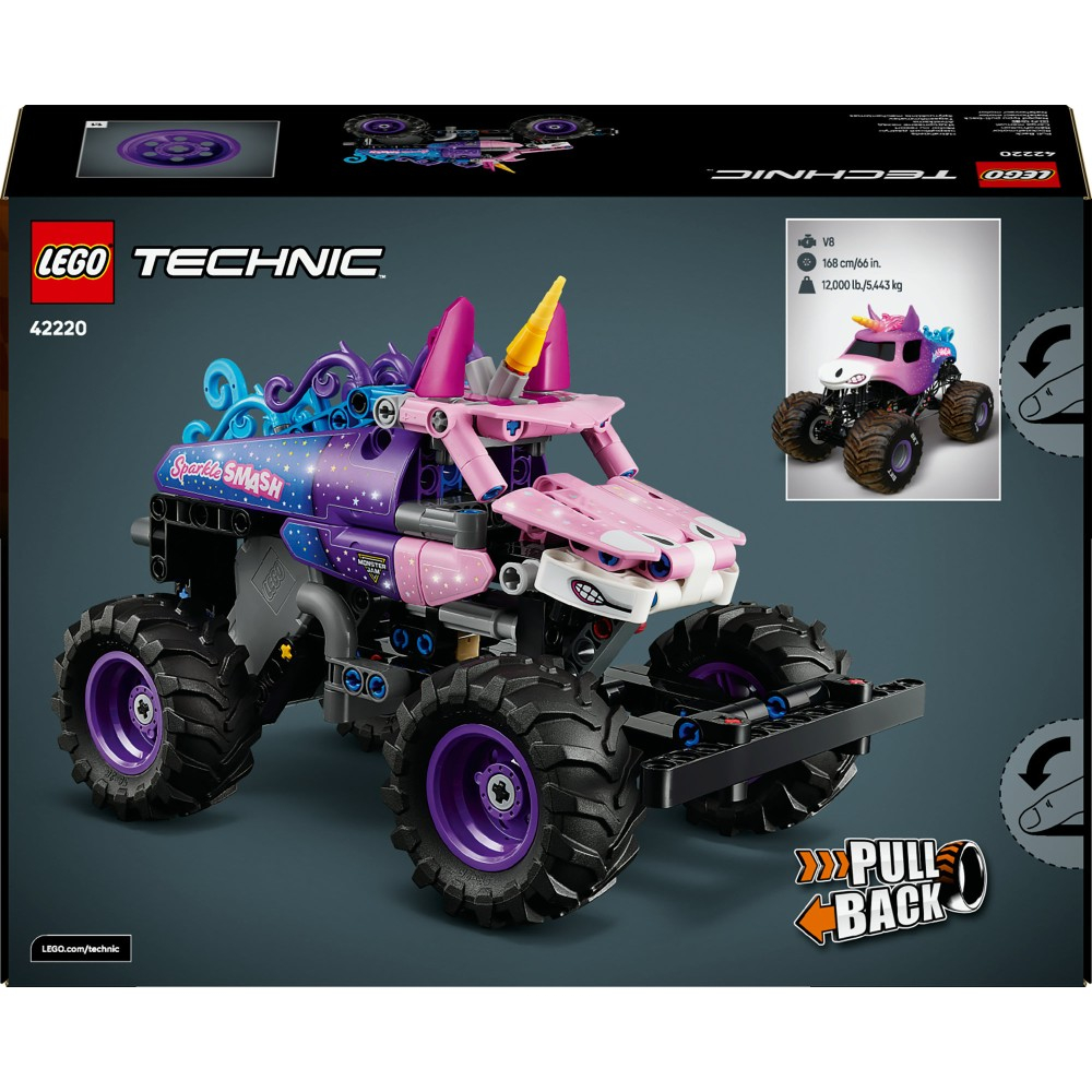 Конструктор LEGO Technic Monster Jam Sparkle Smash 42220 с механизмом pull-back