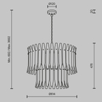 Подвесная люстра Maytoni Shiver MOD539PL-09MG