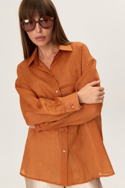 Рубашка CLOXY из крапивы (охра)