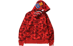 A Bathing Ape Color Camo Shark Full Zip Худи красный
