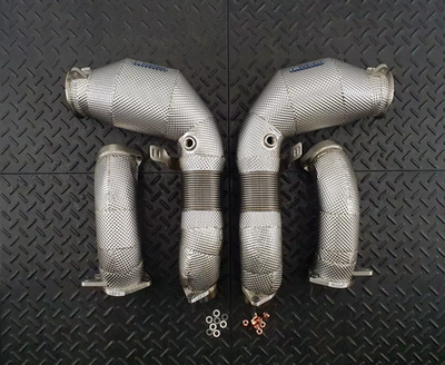 RedStar Exhaust Приемные трубы (Downpipes) спорт-кат GESI Gen2 127мм с термозащитой BMW XM G09