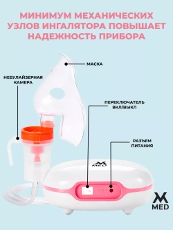 Ингалятор компрессорный, с низким уровнем шума