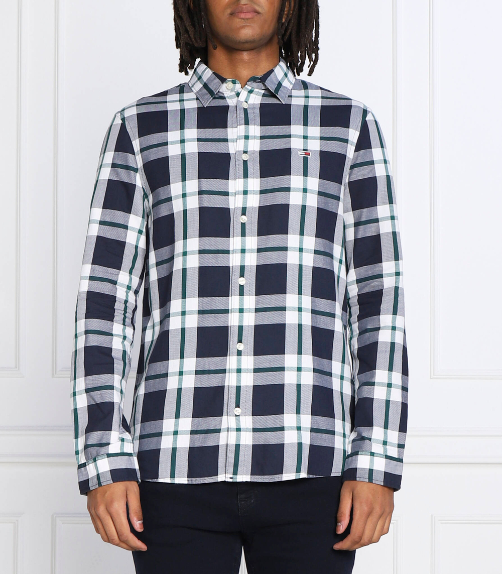 рубашка essential Tommy Jeans - темно-синий(DM0DM15112)