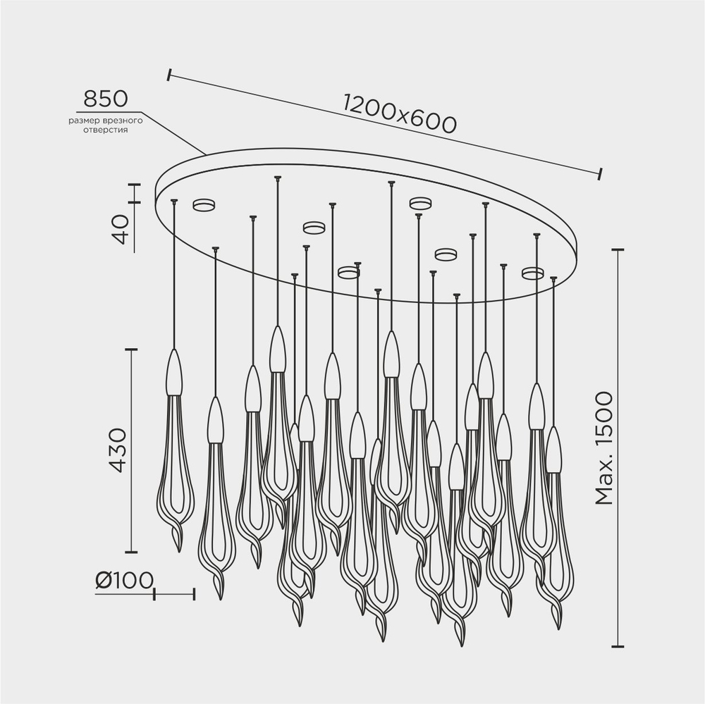 Подвесной светильник MODELUX ML.89181.18 BS
