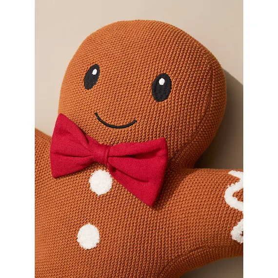 Подушка вязаная classy gingerbread из коллекции new year essential, 40х50 см