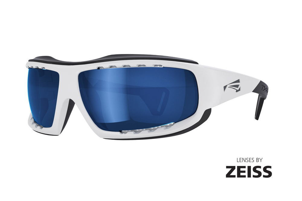 Спортивные очки LiP Typhoon / Gloss White - Black / Zeiss / PA Polarized / Gun Blue Lens