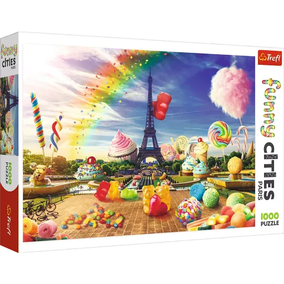 Puzzle - "1000 Funny Cities" Sweet Paris