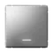 Выключатель одноклавишный с подсветкой Systeme Electric ArtGallery Сталь, самозажимные клеммы GAL000913S