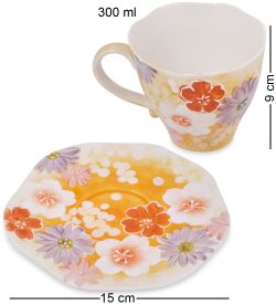 MUG-453/2 Чайная пара «Цветочная поляна»