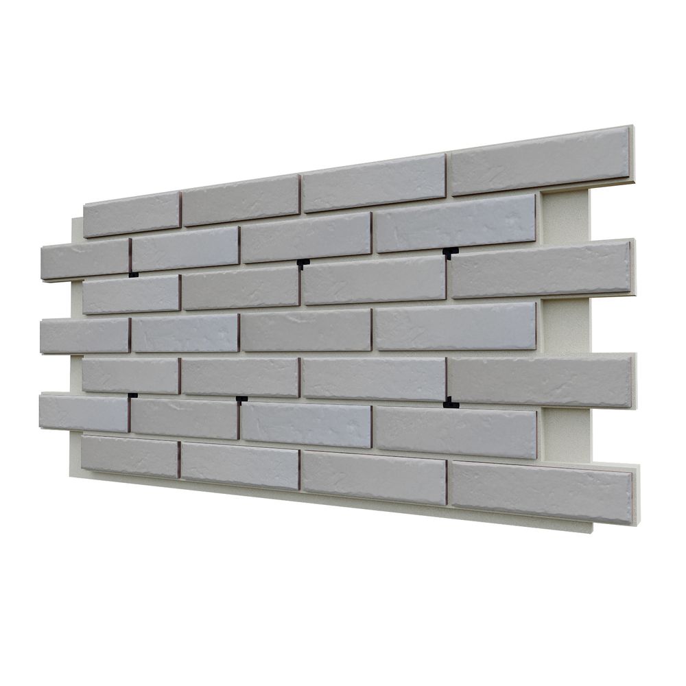 Клинкерная фасадная термопанель ЭППС Cerrad Foggia Bianco 1150x540
