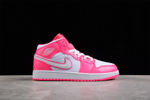 Air Jordan 1 Mid Hyper Pink White
