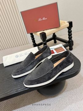 Лоферы серые от Loro Piana Summer Walk BP5-890586
