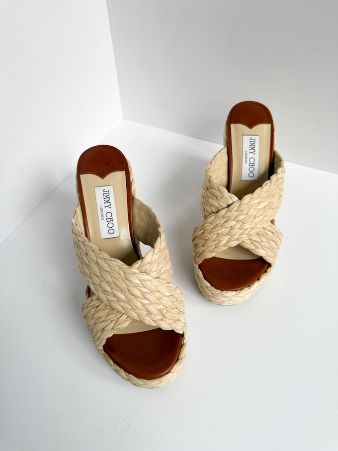 Плетёные сабо Jimmy Choo, 37,5