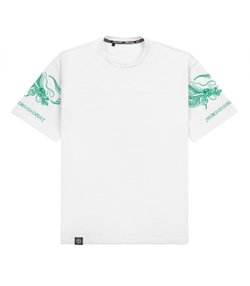 Футболка MEDOOZA "Dragon Sleeves" Белый