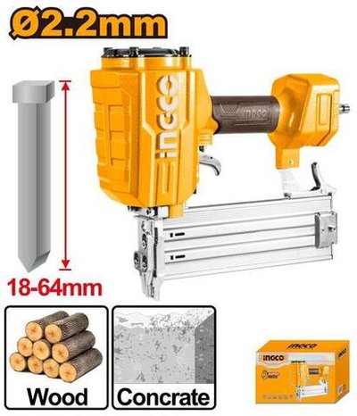 Пневматический нейлер для гвоздей ST, 14GA INGCO ACN18641 INDUSTRIAL