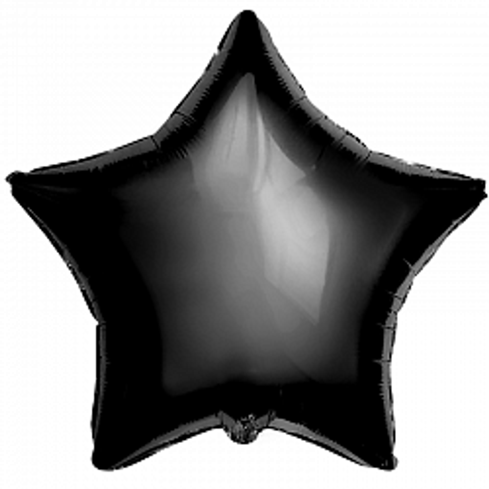 Р 18" Звезда Черный Глянец 40 см.
