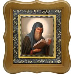 Лаврентий Печерский, преподобный затворник. Икона на холсте.