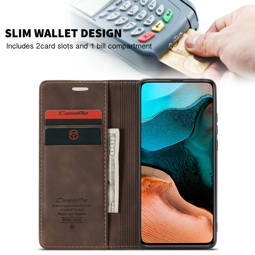 Чехол-книжка CaseMe Matte Poco F2 Pro
