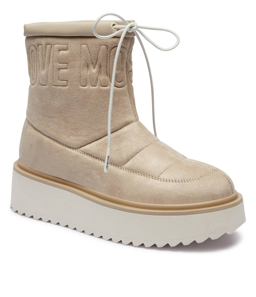 Угги Love Moschino - бежевый(JA24266I0LJAW)