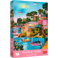 Pazl \ Puzzle \ Пазлы Puzzles - "1000 Premium Plus" - The Art of Colour: Syros, Greece