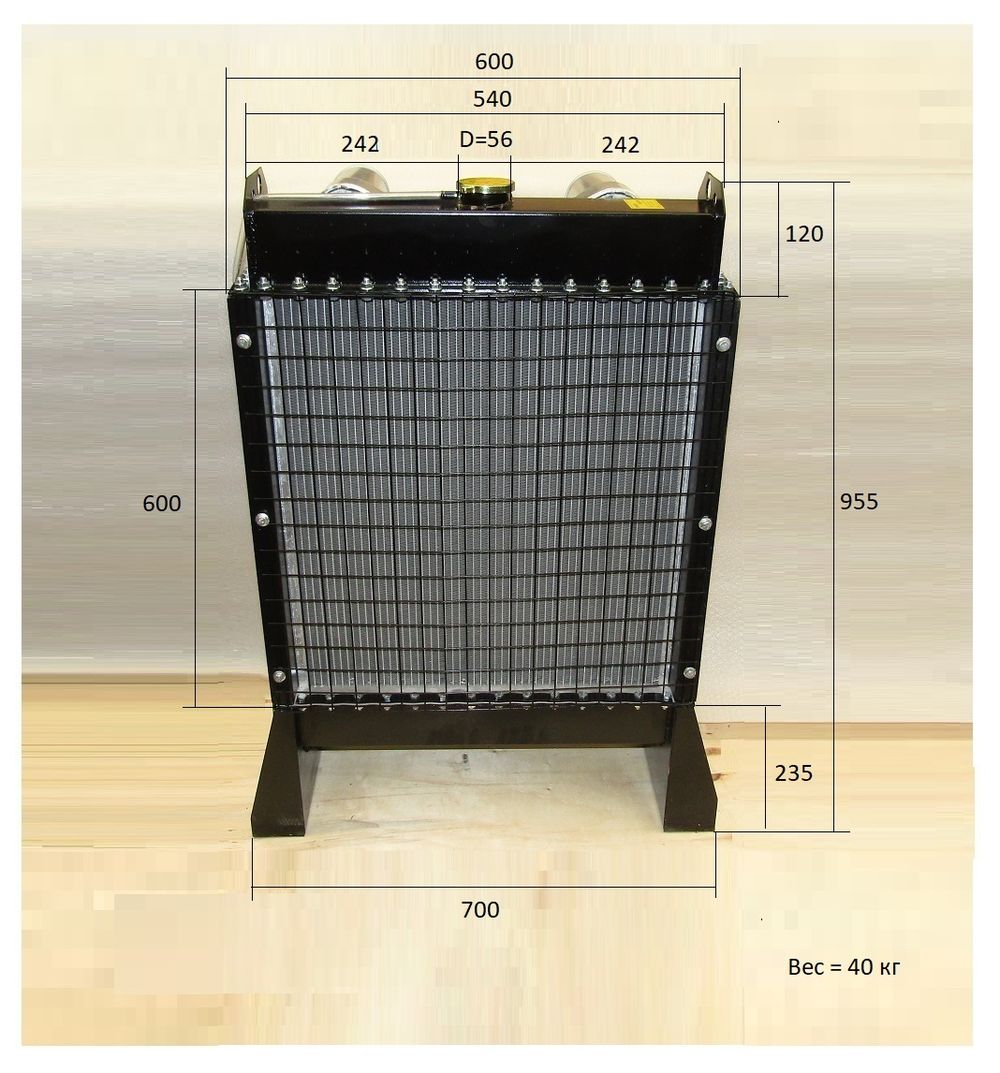 Радиатор охлаждения Ricardo R4105ZLDS1; TDK 66 4LT (с интеркулером)/Radiator