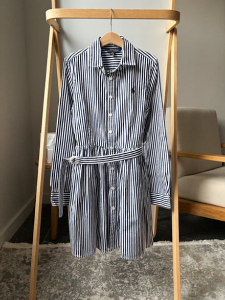 Хлопковое платье-рубашка Polo Ralph Lauren, 140