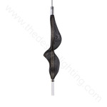Pendant design lamp  Vapour Light vertical ( L ) by Tuttobene (Black)