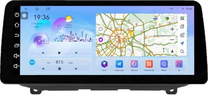 Магнитола для Hyundai Santa Fe 4 2018-2020 (рамка LUX) - FarCar монитор 12.3" 2K QLED на Android 14, Быстрая, CarPlay, 4G SIM-слот