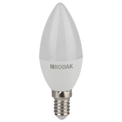 Лампа светодиодная Kodak LED B35-7W-840-E14 K 7Вт свеча нейтральный белый свет Е14 | Лампы cветодиодные Свеча (B/C)