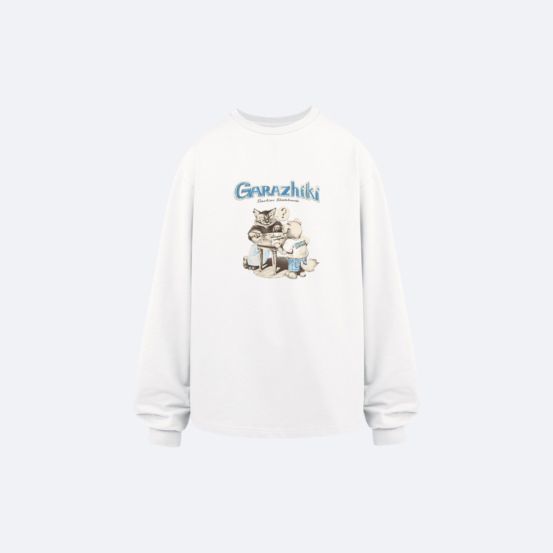 Купить Лонгслив Called a Garment Garazhiki (white)