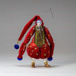 Ёлочная игрушка Клоун Звездочёт