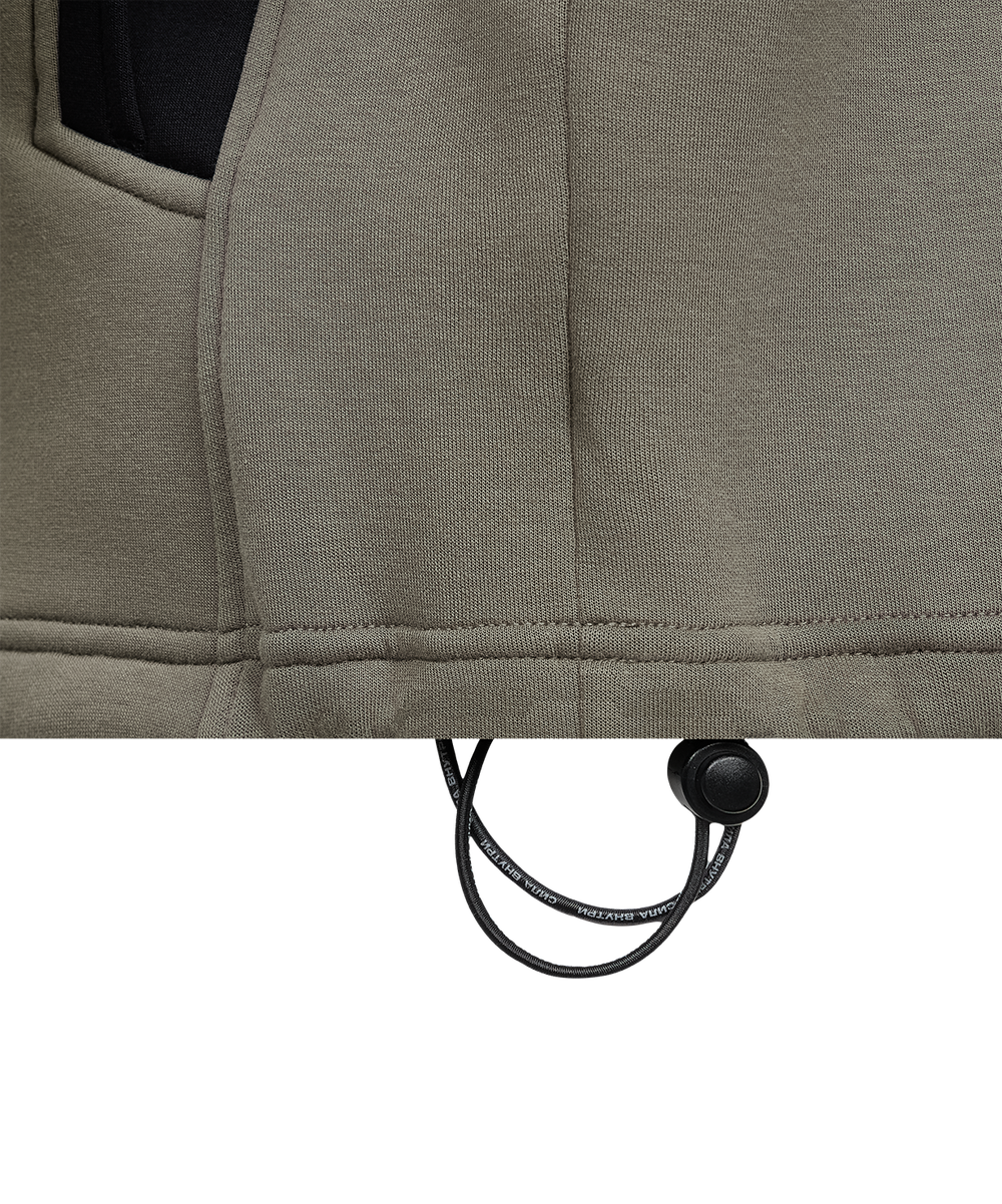 Свитшот на молнии 1/4 JOGEL Power Inside Half Zip Sweatshirt, черный/оливковый