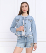 Джинсовая куртка Liu Jo - голубой(UA3095 D4789)