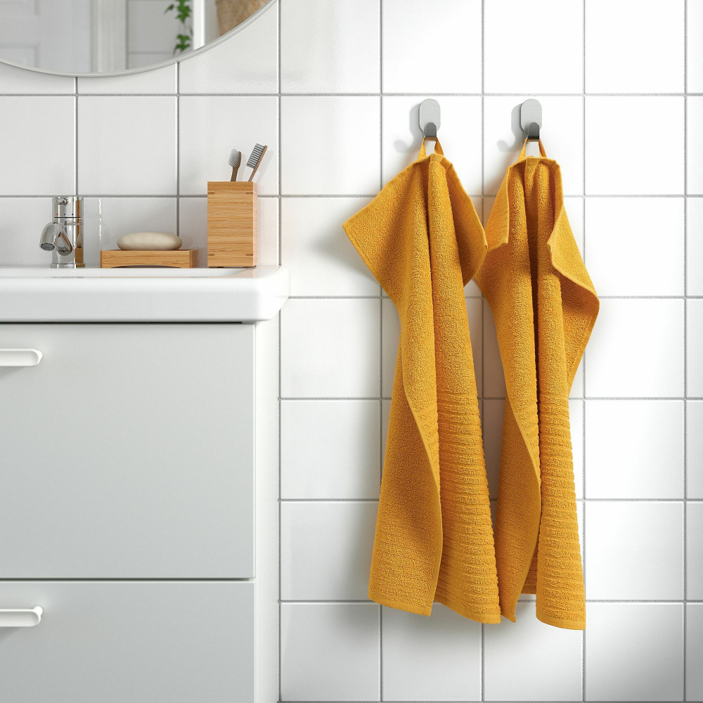 Полотенце IKEA VAGSJON (ВОГШЁН), Желтый, 40х70 см