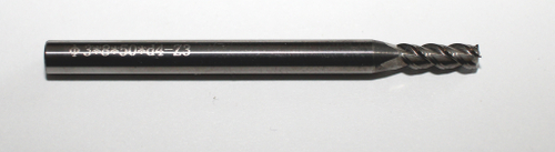 Фреза концевая тв.спл.   SA  AL φ3×8×50×d4-Z3 Aluminum