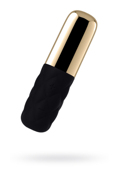 Вибромассажер Satisfyer Mini Lovely Honey черный золото 11,4 см