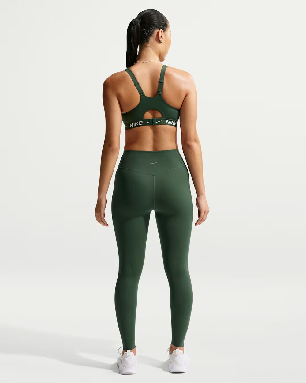 Nike Zenvy Женские лосины с высокой талией, без шва спереди, полной длины - NIKE