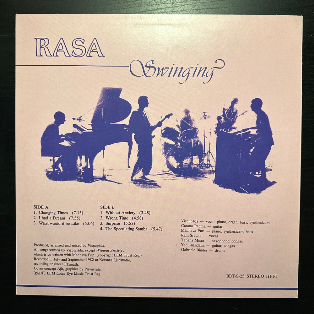 Rasa- Swinging (Швеция 1982г.)